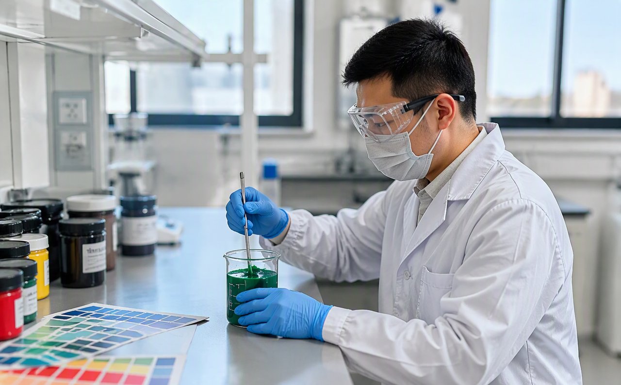 Ink formulation work in the LiHai Suzhou R&D laboratory